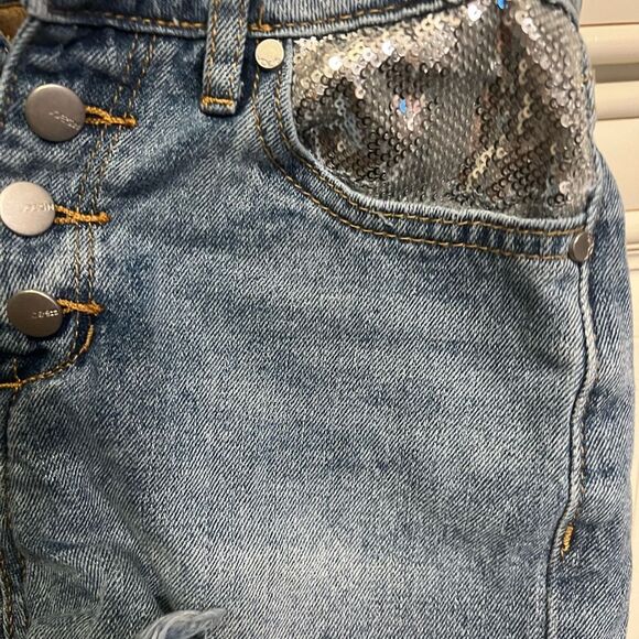 Joe's Jeans Girls' The Blake Cut Off Denim Shorts - Big Kid Sz 10 - Picture 3 of 8